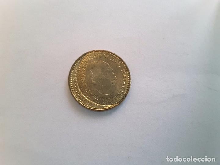 Monedas con errores: 1 peseta doble acu&ntilde;acion 1966 SC (2) - Foto 3