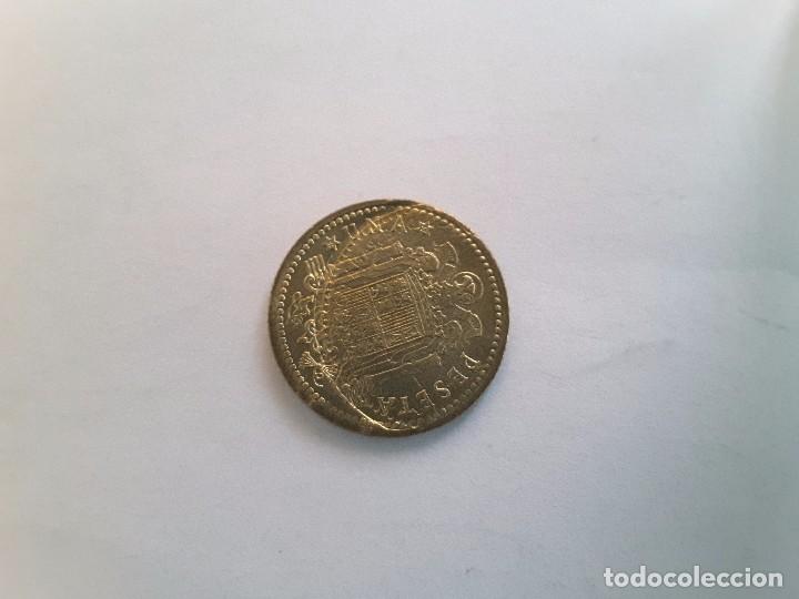 Monedas con errores: 1 peseta doble acu&ntilde;acion 1966 SC (3) - Foto 3