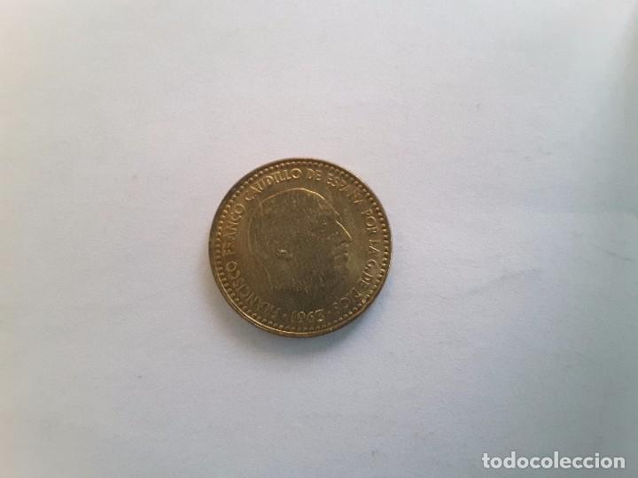 Monedas con errores: 1 peseta doble acu&ntilde;acion 1963 SC (4) - Foto 2
