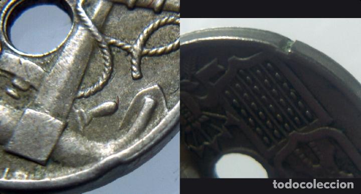 Monedas con errores: ESTADO ESPA&Ntilde;OL 50 CENTIMOS 1949 *52 ERROR EN EL BORDE - Foto 2