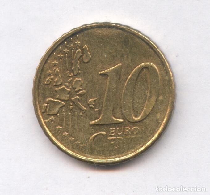 Monedas con errores: * ERROR * 10 CENT HOLANDA A&Ntilde;O 2000 CU&Ntilde;O DESCANTILLADO - Foto 2