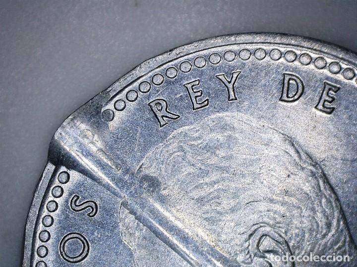 Monedas con errores: JUAN CARLOS I 1 PESETA 1987 CON ERROR DE CU&Ntilde;O. - Foto 2