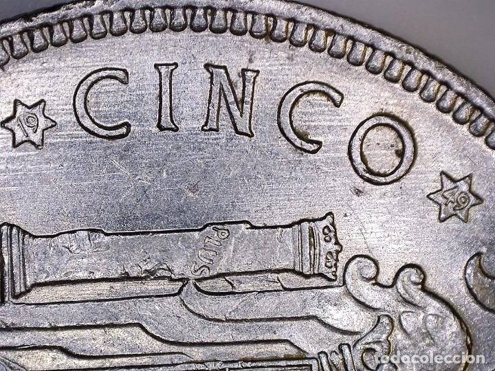 Monedas con errores: ERROR- FRANCO 5 PESETAS 1949*49 SC PROFUSIÓN DE MARCAS INCUSAS EN ANVESO MÁS LEVES EN - Foto 1 - 111787187