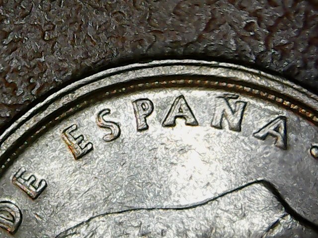 Monedas con errores: * ERROR *. RARO Y ESCASO 10 PESETAS A&Ntilde;O 1985 LEYENDA REPICADA - Foto 2