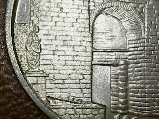 Monedas con errores: * ERROR * MONEDA 10 P 1997 PEDESTAL SIN ACU&Ntilde;AR - Foto 2