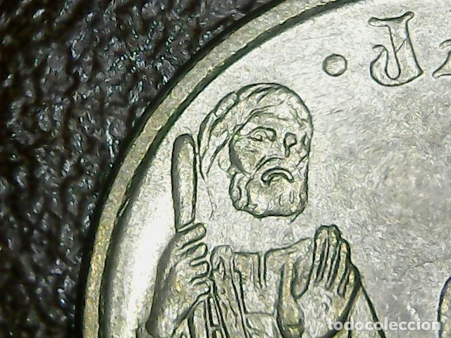 Monedas con errores: * ERROR * RARISIMO 5 PESETAS A&Ntilde;O 1993 APOSTOL SIN CUELLO - Foto 1