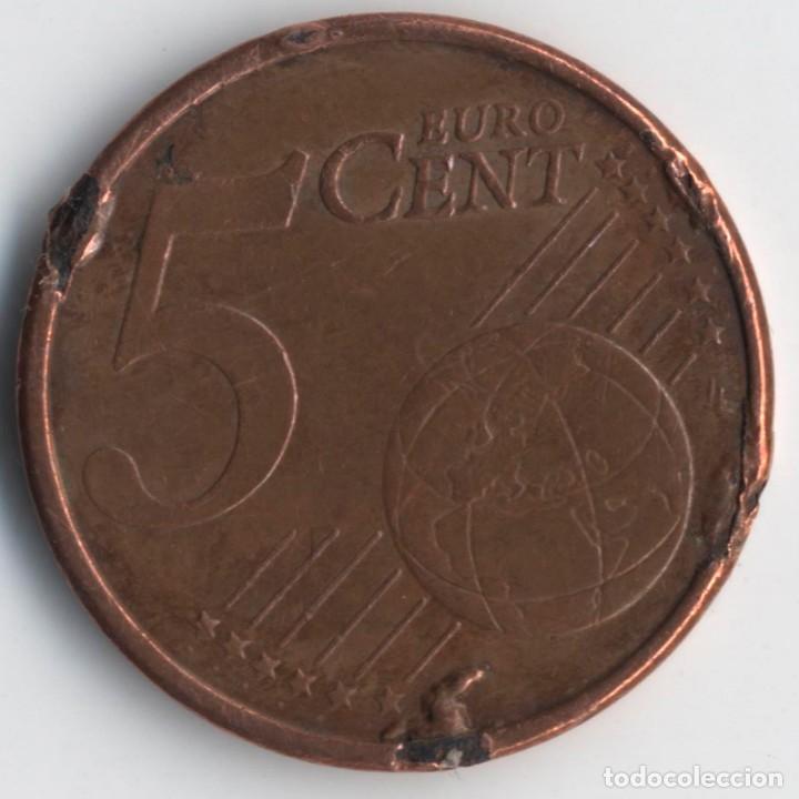 Monedas con errores: ESPA&Ntilde;A 5 C&Eacute;NTIMOS 2008 M&Uacute;LTIPLES ERRORES/VARIANTES - Foto 1