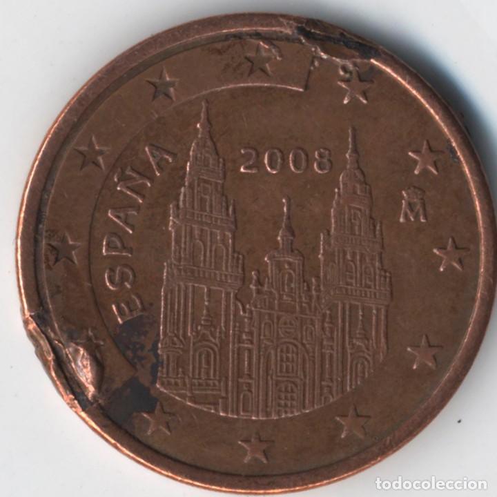Monedas con errores: ESPA&Ntilde;A 5 C&Eacute;NTIMOS 2008 M&Uacute;LTIPLES ERRORES/VARIANTES - Foto 2