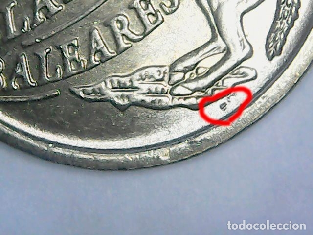 Monedas con errores: * ERROR * 5 PESETAS A&Ntilde;O 1997 PEQUE&Ntilde;O EXCESO DE METAL - Foto 1