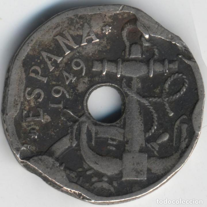 Monedas con errores: - ESPA&Ntilde;A ESTADO ESPA&Ntilde;OL 50 C&Eacute;NTIMOS 1949*19*52 - Foto 1