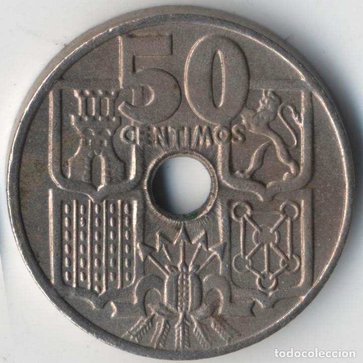 Monedas con errores: FRANCO 50 C&Eacute;NTIMOS 1949 *19*51 SC ESTRELLA 19 - RAYOS DE SOL - Foto 3