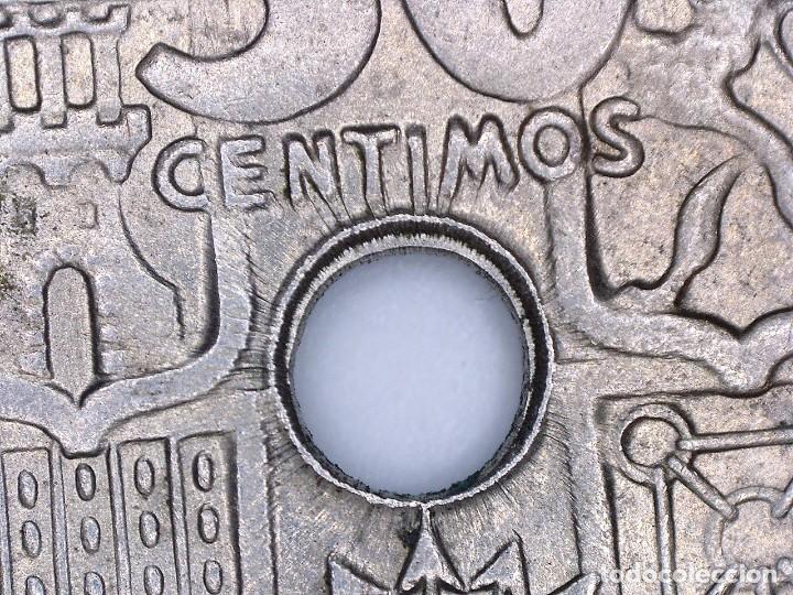 Monedas con errores: FRANCO 50 C&Eacute;NTIMOS 1949 *19*51 SC ESTRELLA 19 - RAYOS DE SOL - Foto 5