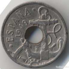 Monedas con errores: ESPAÑA ESTADO ESPAÑOL 50 CÉNTIMOS 1949 *19*-- TALADRO MAYOR