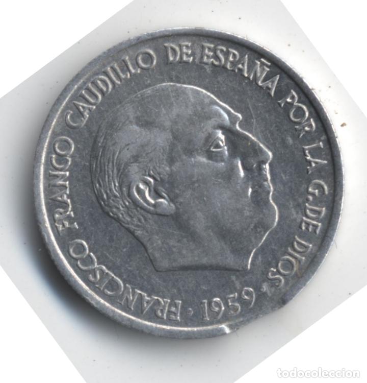 Monedas con errores: Espa&ntilde;a Estado Espa&ntilde;ol 10 c&eacute;ntimos 1959 ERROR SEGMENTADO (SC/SC-) - Foto 1