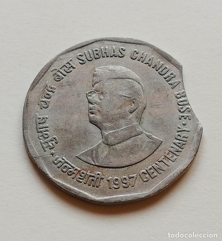 Monedas con errores: ## ERROR 2 Rupias de India Acu&ntilde;aci&oacute;n segmentada 1997 ## - Foto 1