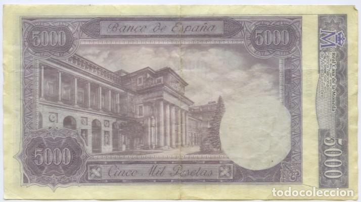 Monedas con errores: Billete falso de 5.000.-Pts. - Foto 2