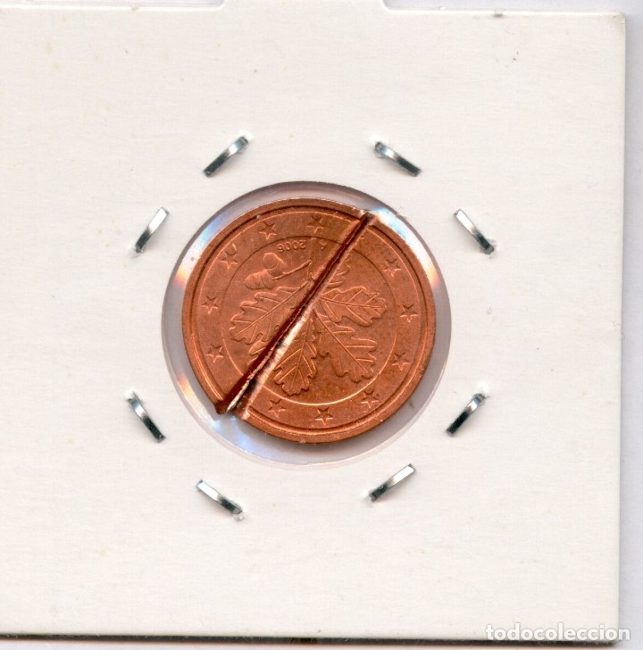 Monedas con errores: * ERROR RARISIMO * MONEDA 2 CENT ALAMANIA 2006 A. GIRADA 180&ordm; Y DESMONETIZADA - Foto 2