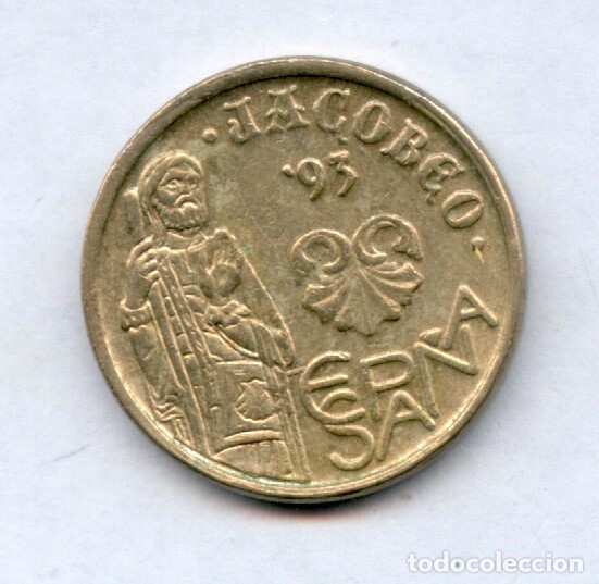 Monedas con errores: * ERROR * 5 PTAS 1993 BANDA EN LA E - Foto 2