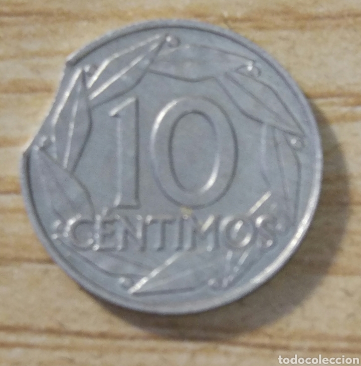 Monedas con errores: Error acu&ntilde;aci&oacute;n 10 c&eacute;ntimos 1959 - Foto 1