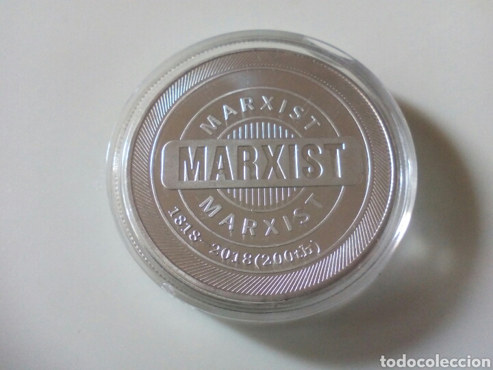 Monedas con errores: MONEDA DE PLATEADA CARLOS MARX - Foto 2