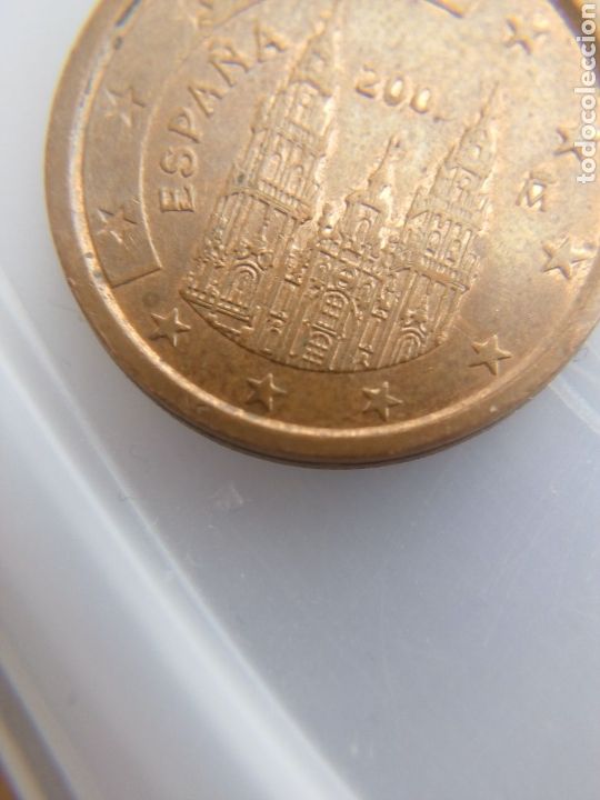 Monedas con errores: ERROR 2 C&Eacute;NTIMOS EURO 2005 ESPA&Ntilde;A MALA ACU&Ntilde;ACI&Oacute;N EN FECHA - Foto 2