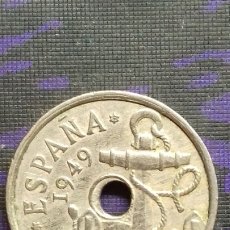 Monedas con errores: 50 CENTIMOS DE 1949 * 52 EBC- AGUJERO - EXCESO DE METAL.... Lote 183241273