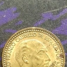 Monedas con errores: - ESTADO ESPAÑOL 1 PESETA 1963 *19*65 SC/SC- 3,5 GRAMOS PEQUEÑO HILO COLOR Y PÁTINA ORIGINAL SIN LI