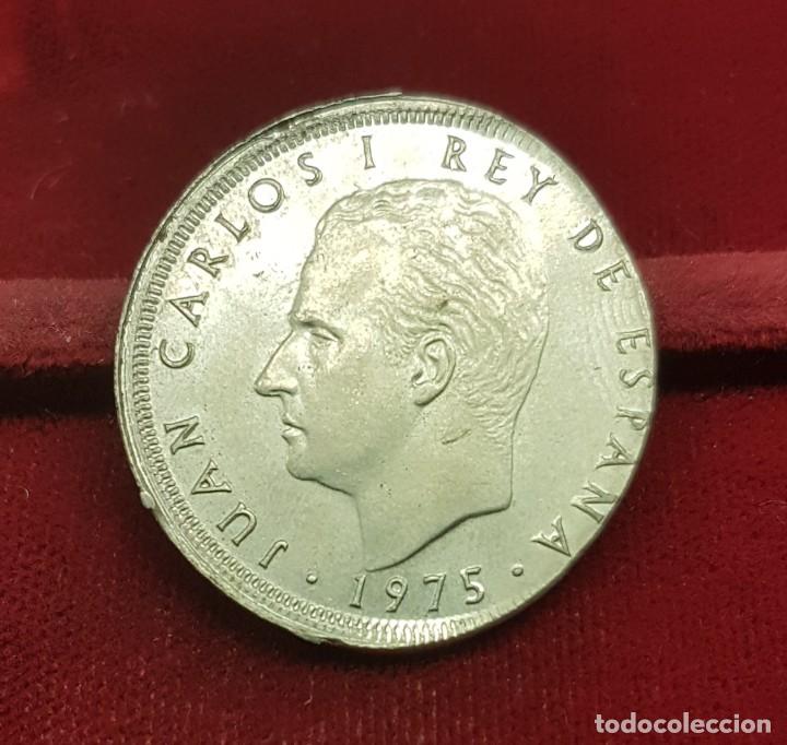 Monedas con errores: Espa&ntilde;a Error 25 Pesetas 1975 *80 Km 808 EBC+ XF+ - Foto 3