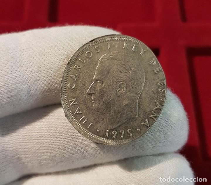 Monedas con errores: Espa&ntilde;a Error 25 Pesetas 1975 *80 Km 808 EBC+ XF+ - Foto 5