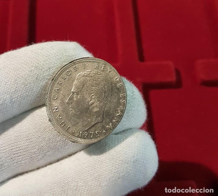 Monedas con errores: Espa&ntilde;a Error 25 Pesetas 1975 *80 Km 808 EBC+ XF+ - Foto 7
