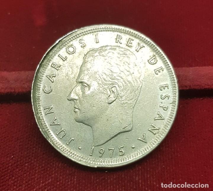 Monedas con errores: Espa&ntilde;a Spain Error 50 Pesetas 1975 *78 Km 809 - Foto 1