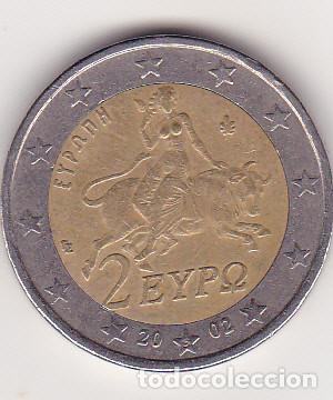 Monedas con errores: MONEDA DE 2 EUROS DE GRECIA CON ERROR - Foto 1
