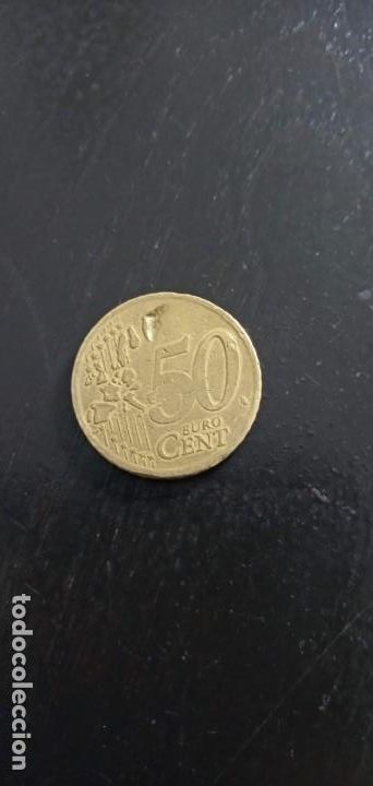 Monedas con errores: 50 c&eacute;ntimos de euro a&ntilde;o 1999 con fallos. De B&eacute;lgica - Foto 1