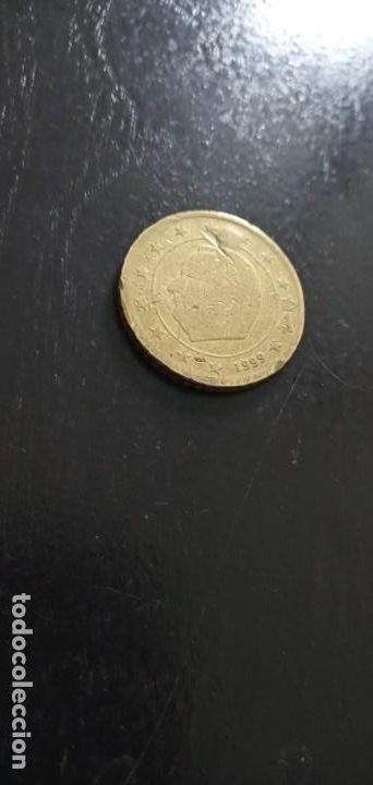 Monedas con errores: 50 c&eacute;ntimos de euro a&ntilde;o 1999 con fallos. De B&eacute;lgica - Foto 2