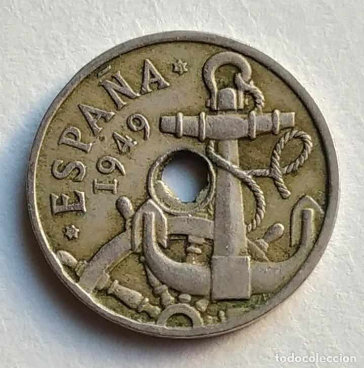 Monedas con errores: ## 50 C&eacute;ntimos de 1949*51 Taladro peque&ntilde;o e irregular ## - Foto 1