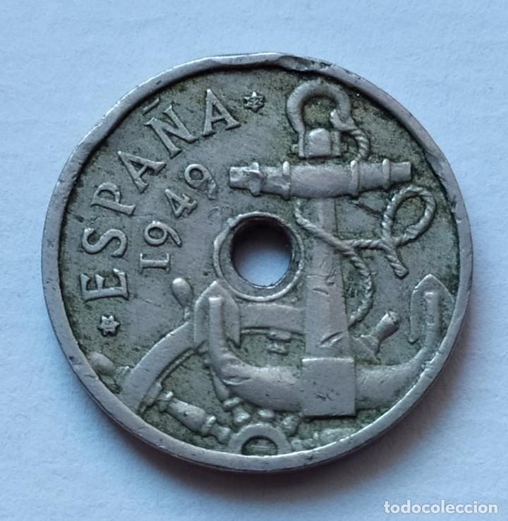 Monedas con errores: ## 50 C&eacute;ntimos de 1949*52 Taladro peque&ntilde;o ## - Foto 1