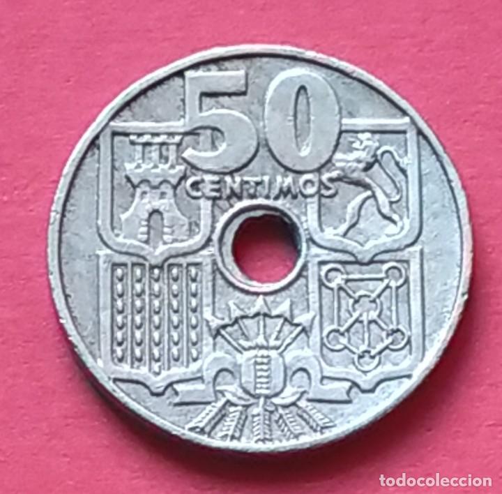 Monedas con errores: ## 50 C&eacute;ntimos de 1949*51 Taladro peque&ntilde;o ## - Foto 3
