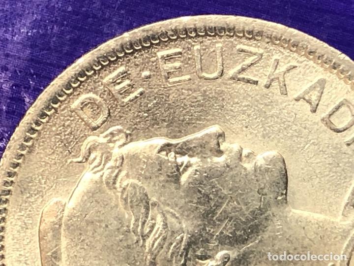 Monedas con errores: 2 pesetas 1937 Gobierno Euskadi error piel de naranja - Foto 3