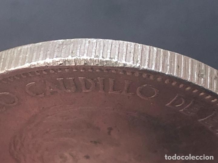 Monedas con errores: 5 pesetas 1949*50 errores sin ultra - Foto 5