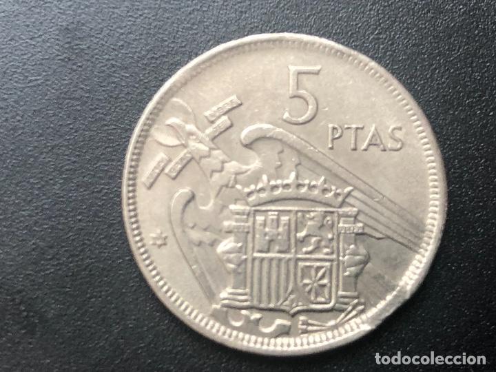 Monedas con errores: 5 pesetas 1957*68 varios errores - Foto 2