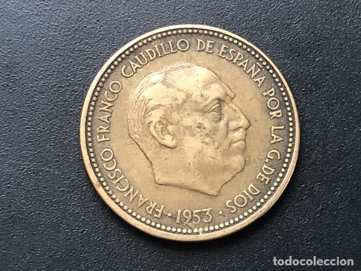 Monedas con errores: 2,5 pesetas 1953 varios errores - Foto 1
