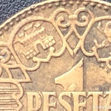 Monedas con errores: ESPECTACULAR 1 PESETA 1944. Lote 198805510