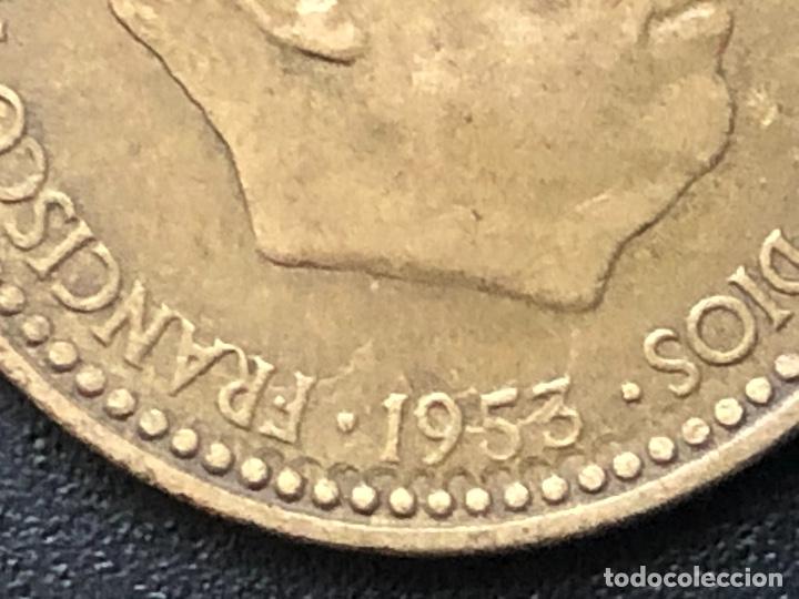 Monedas con errores: Singular moneda de 1 peseta 1953 - Foto 1