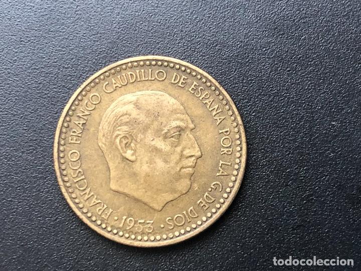 Monedas con errores: Singular moneda de 1 peseta 1953 - Foto 2