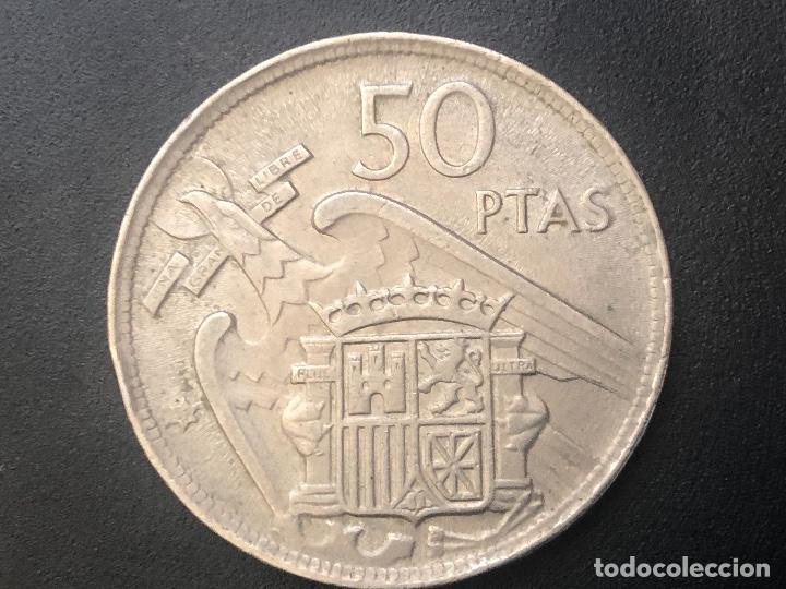Monedas con errores: 50 pesetas 1957 - Foto 2