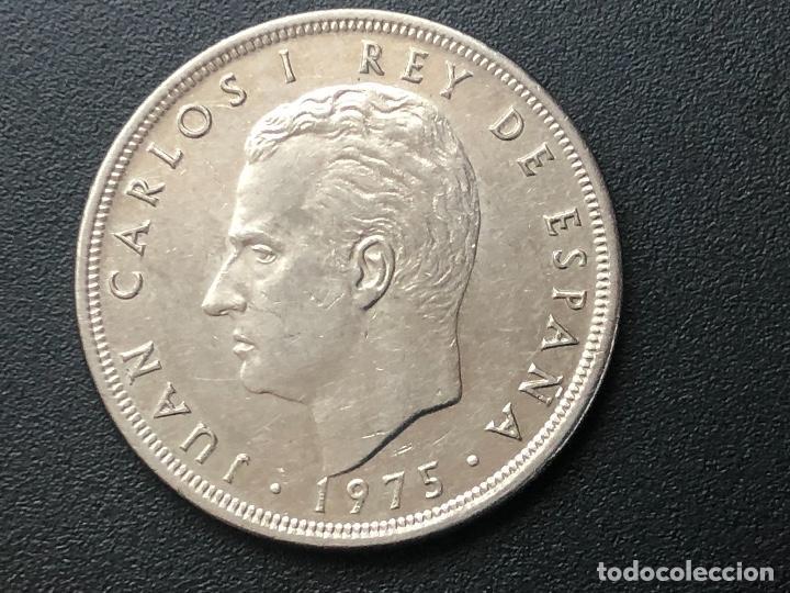 Monedas con errores: 5 pesetas 1975 exceso metal - Foto 3