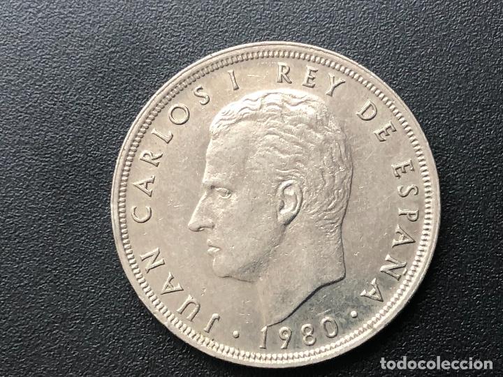 Monedas con errores: 5 pesetas 1980 error - Foto 2