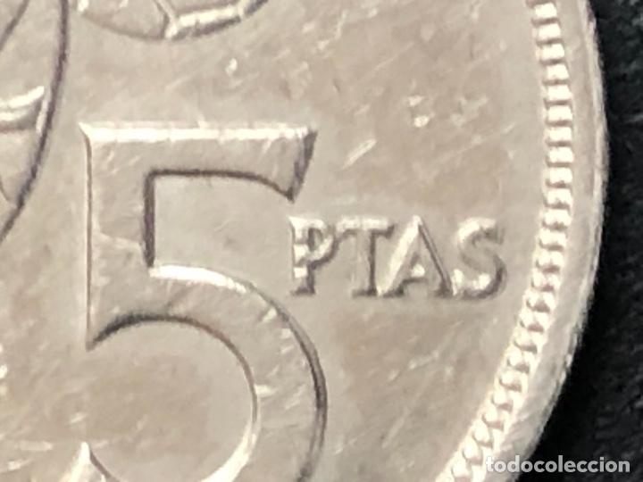 Monedas con errores: 5 pesetas 1980 errores - Foto 2