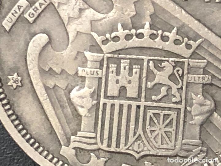 Monedas con errores: 5 pesetas 1957*58 error en POR - Foto 2