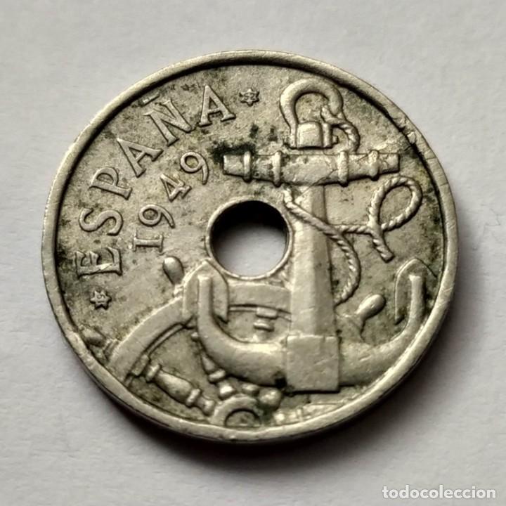 Monedas con errores: ## Errores y variantes # 50 C&eacute;ntimos 1949 *52 Agrietada ## - Foto 3